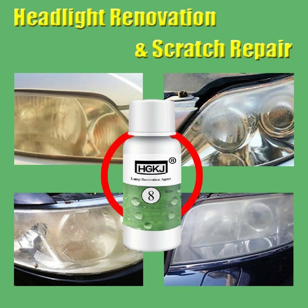 HGKJ-5-50ml-Car-Headlight-Restoration-Agent-Powerful-Cleaner-For-Clear-Shine-And-UV-Protection-Restores-Cloudy-Yellowed-Headlights-To-Like-New-Condition