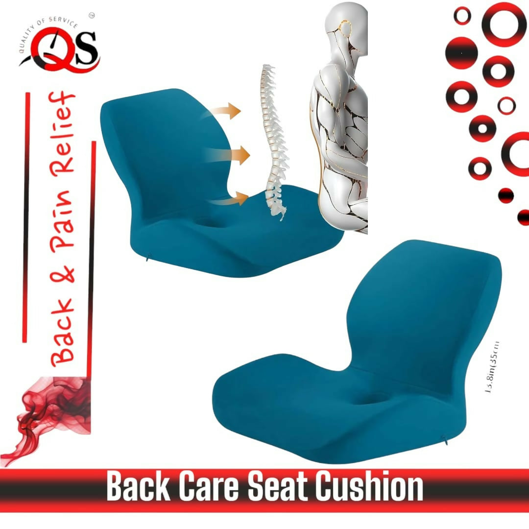 Ergonomic Lumbar Support Cushion Soft PU Memory Foam Backrest Pillow for Office Chair Car Home Use
