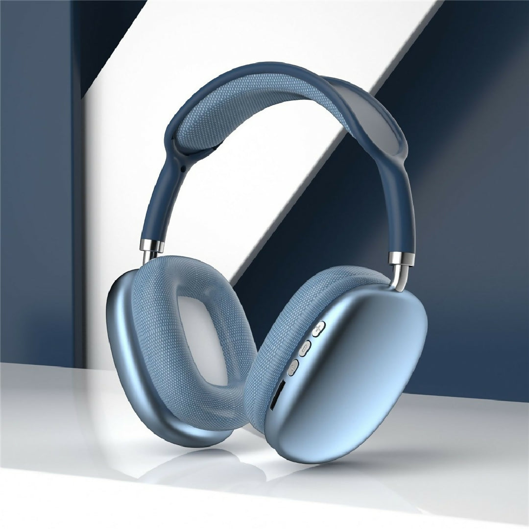 P9 Wireless Bluetooth Headphones Fidelity Stereo Sound with Foldable Design Soft Cushion Comfort and Multi Mode Playback Mix Color