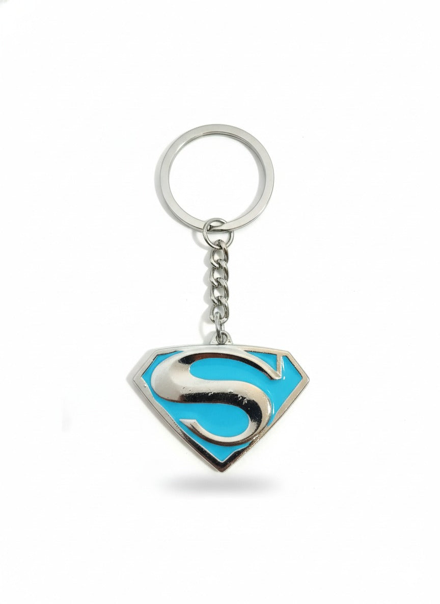 Super Heros face Keychain Super Man Random Colors
