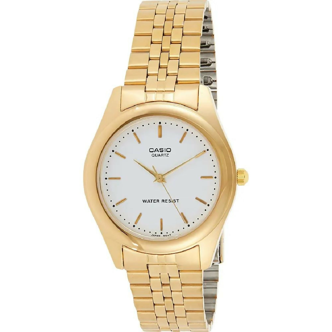 Casio Women Golden Watch with Full Metal Chain Premium Elegant Style