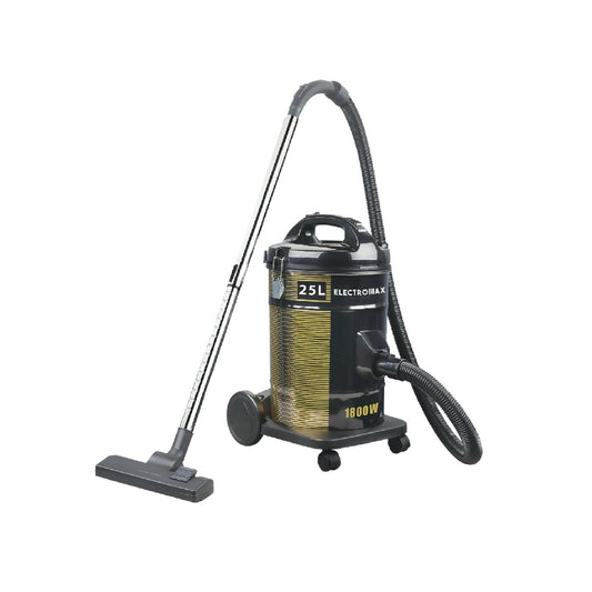 Electromax 25L Drum Vacuum Cleaner with Dual Filtration System and - 1800W and 2 Years Warranty