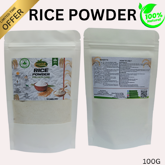 Organic Rice Powder 100g Natural Face Mask and Skin Exfoliator