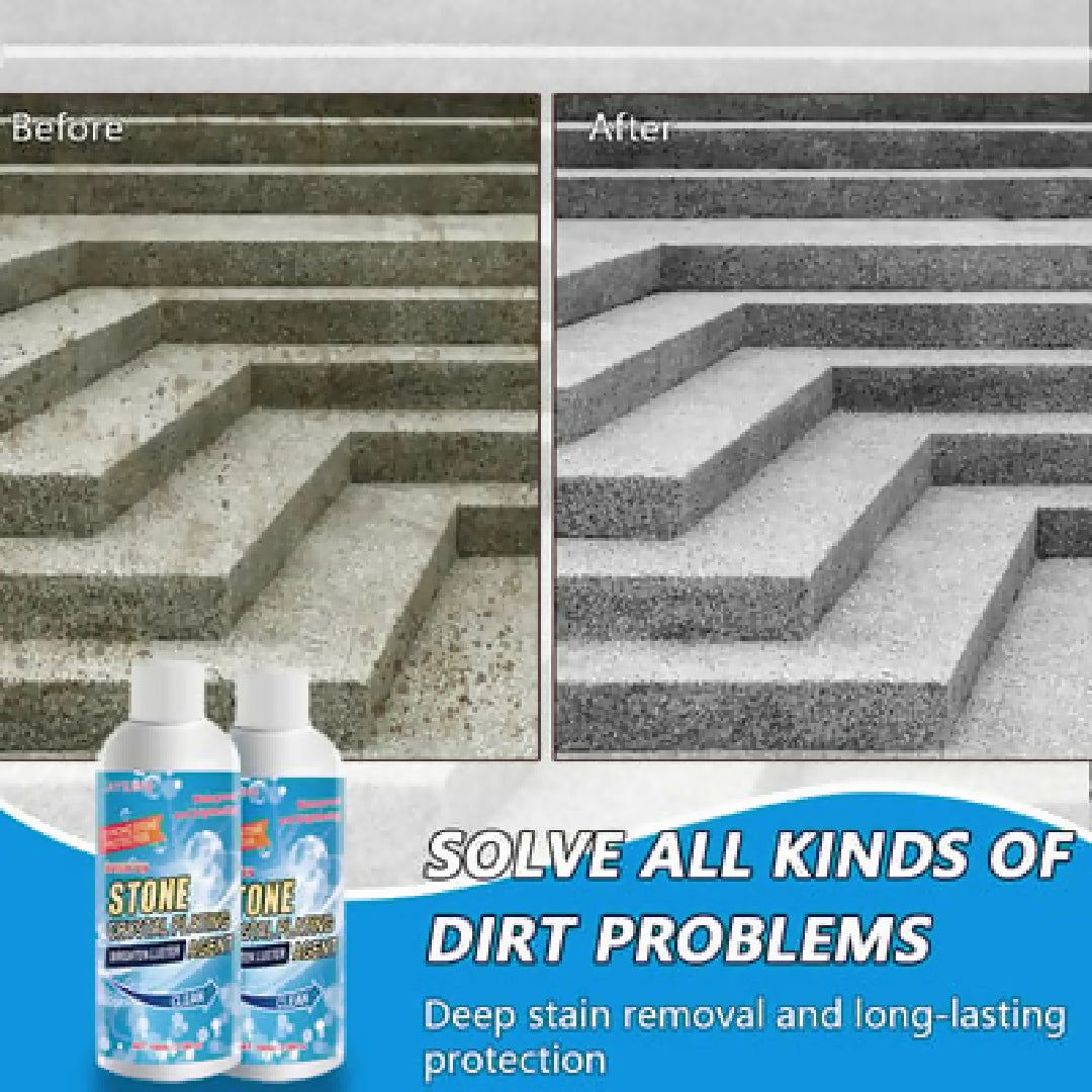 Stone Crystal Plating Cleaner Agent Stonework Polishing And Coating Agent Marble Tile Anti-Corrosion Incremental Crystal Stone Stain Remover With Box 100ml