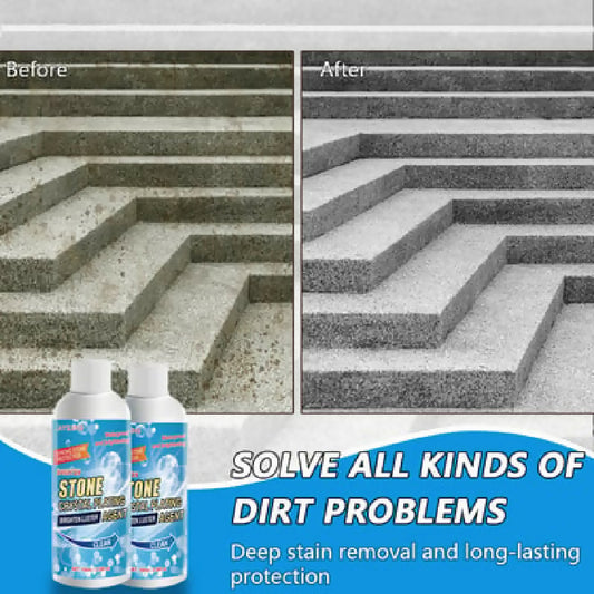 Stone Crystal Plating Cleaner Agent Stonework Polishing And Coating Agent Marble Tile Anti-Corrosion Incremental Crystal Stone Stain Remover With Box 100ml