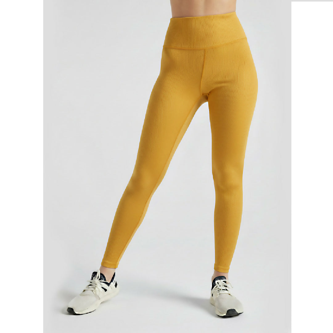 Women Comfort-Fit High-Waist Ribbed Activewear Leggings
