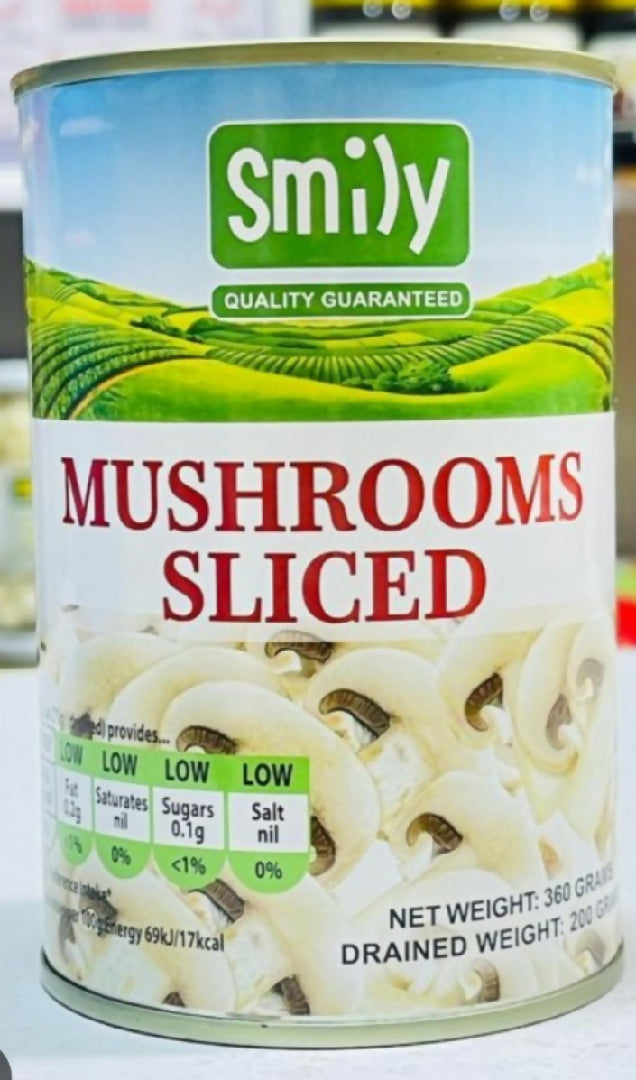 Smily Mushrooms Sliced 360g 1 Piece