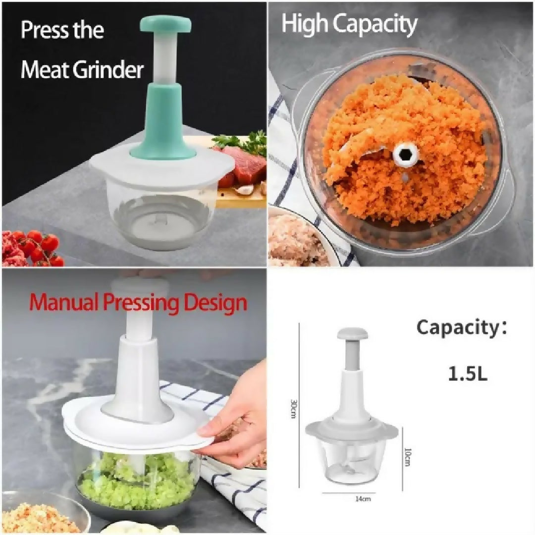 1-5L-Manual-Food-Chopper-Speedy-Hand-Press-Vegetable-Fruit-Cutter-Plastic-Body-Random-Color