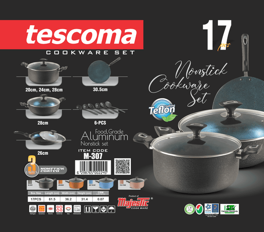 Item - Code - M327 - Tescoma - Gift - Set - 17pcs - Majestic Cookware