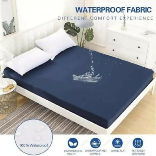 100Percent Waterproof Mattress Cover In Fitted Sheet Style For King or Double Size 72by78 Premium Quality Mattress Protector with Strong Elastic Grip All Sizes Available