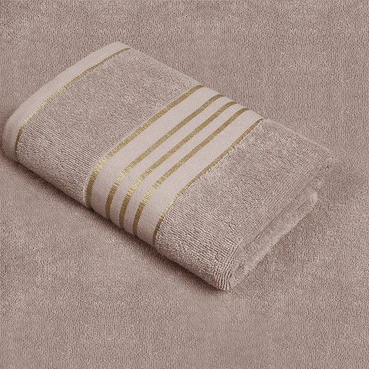 Combed Cotton Beige Towel Set
