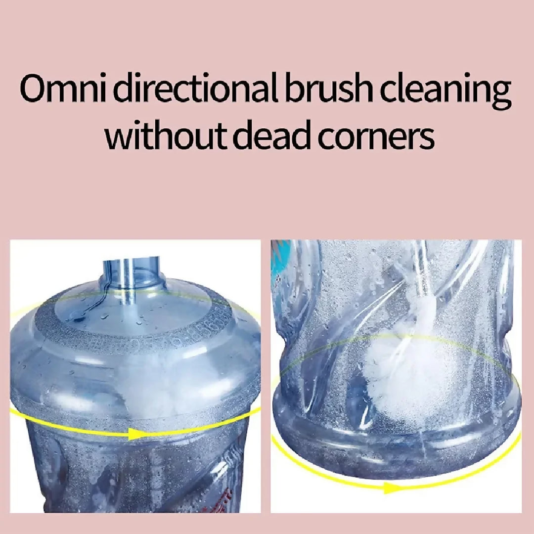 Bottle Brush for 19L Jug 11 and 19L Water Bottle Cleaning Brush Long Handle Bucket Brush 64cm Curved Cleaning Brushes with Stainless Steel Handle for Large