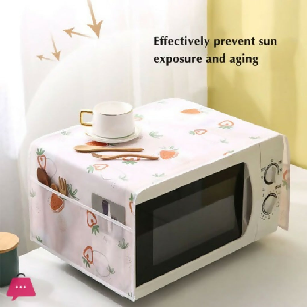 Microwave Oven Dust Proof Cover - Waterproof and Oil-proof - Random Design - Made in China