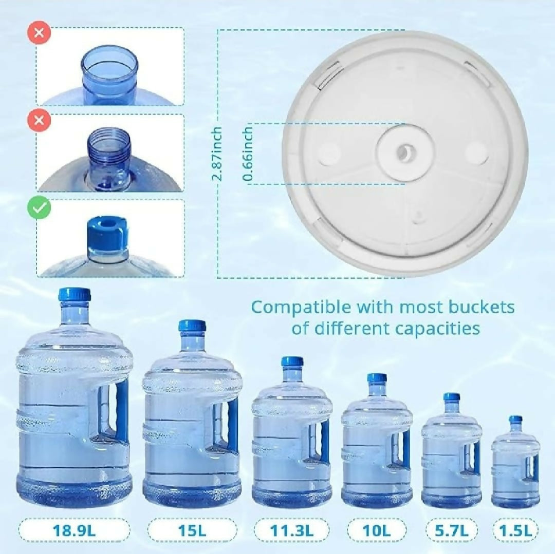 Automatic Electric Water Bottle Pump Dispenser - USB Rechargeable One-Touch Water Pump for Home - Office - Outdoor Use and Universal Gallon Bottles
