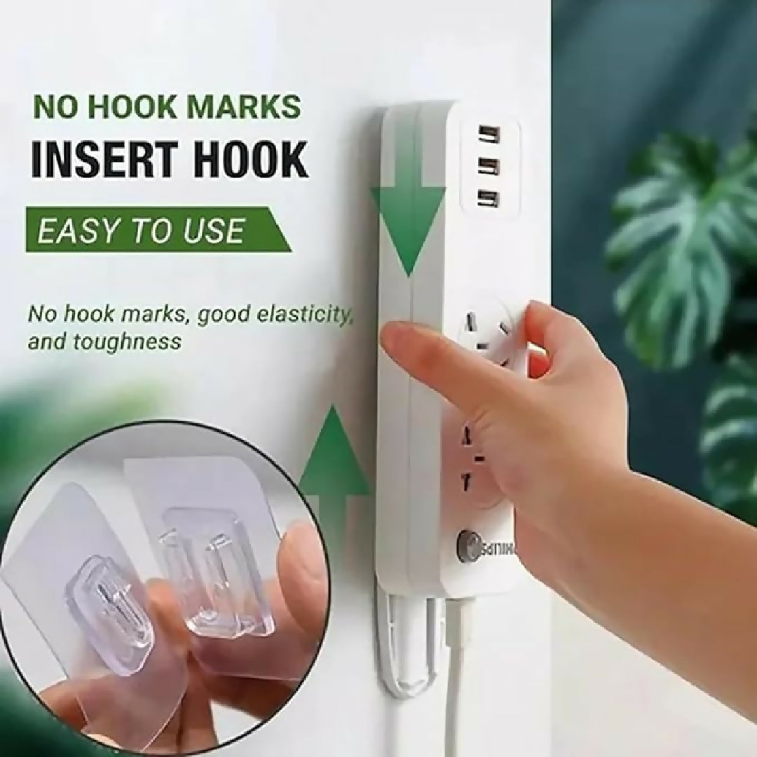 (pack of 10 ) Double Sided Self Adhesive Wall Hooks