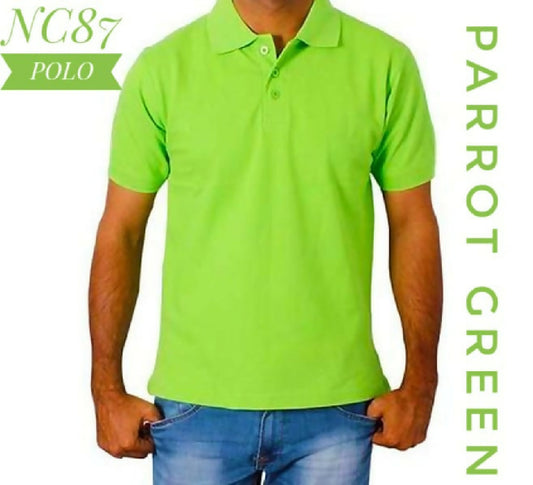 Parrot Green Polo T - Shirt
