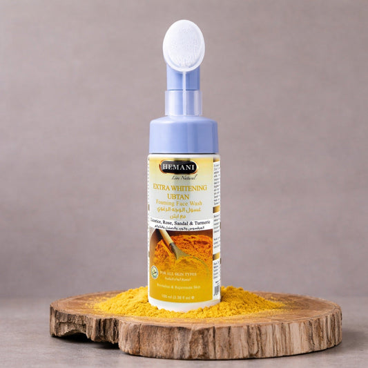 Extra Brightening Ubtan Foaming Face Wash 150ml - Hemani Herbals