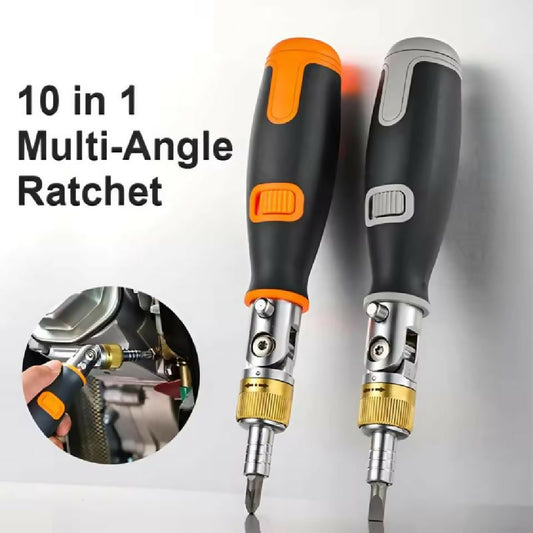 Ratchet Corner 10 in 1 Screwdriver Set New Portable Hidden Bit Combination Multifunction Screwdriver