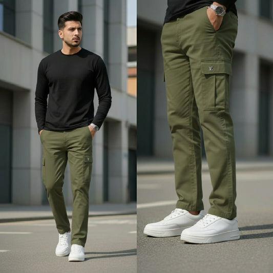 Premium 4 Pocket Cotton Lycra Cargo Pants Ultra Stretchable