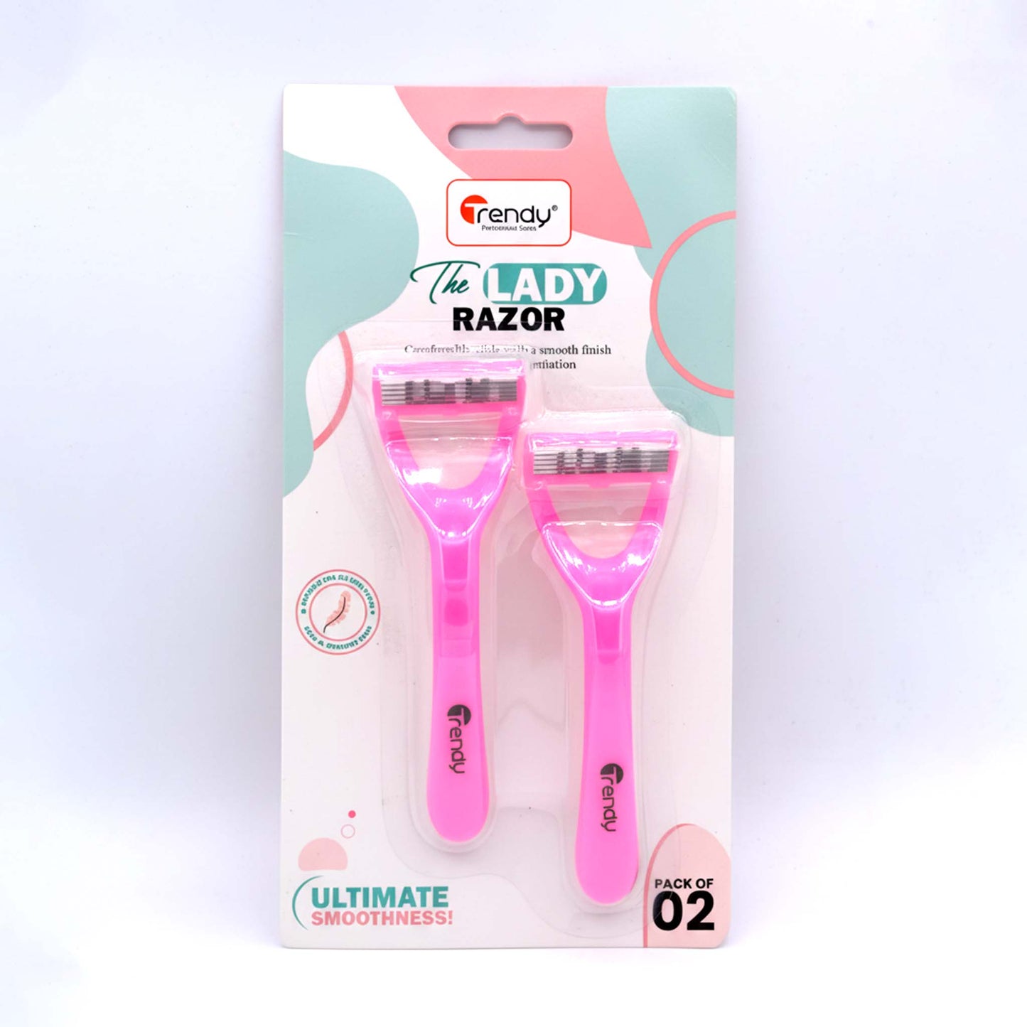 Trendy Body Razor 2 Pcs TD 398  Gentle Women’s Shaving Razors