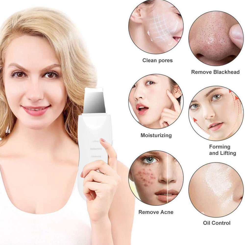Leather shovel facial skin scrubber set