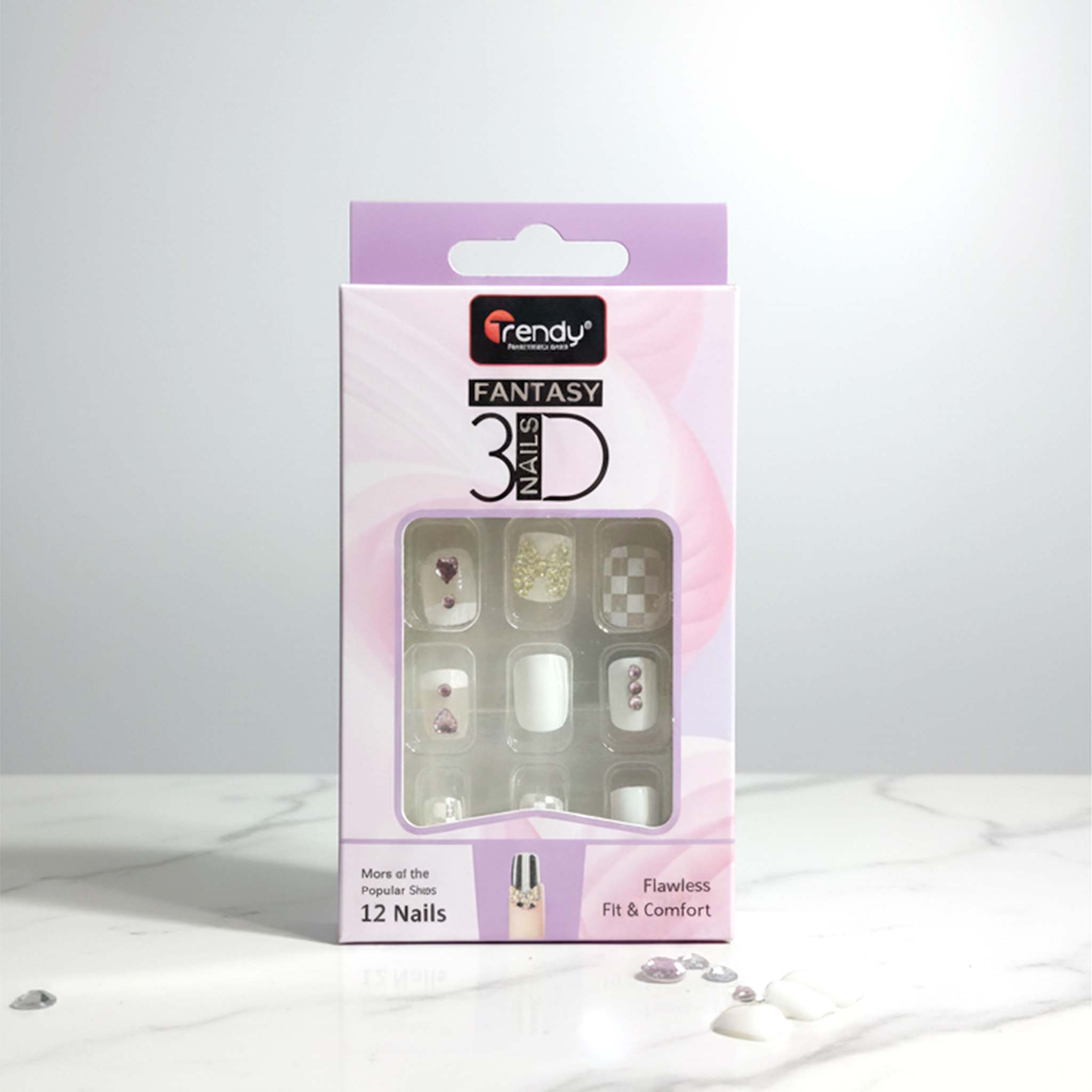 Trendy Nails 3D TD 156  Decorative 3D Nail Art Set for Stylish and Glamorous Manicures