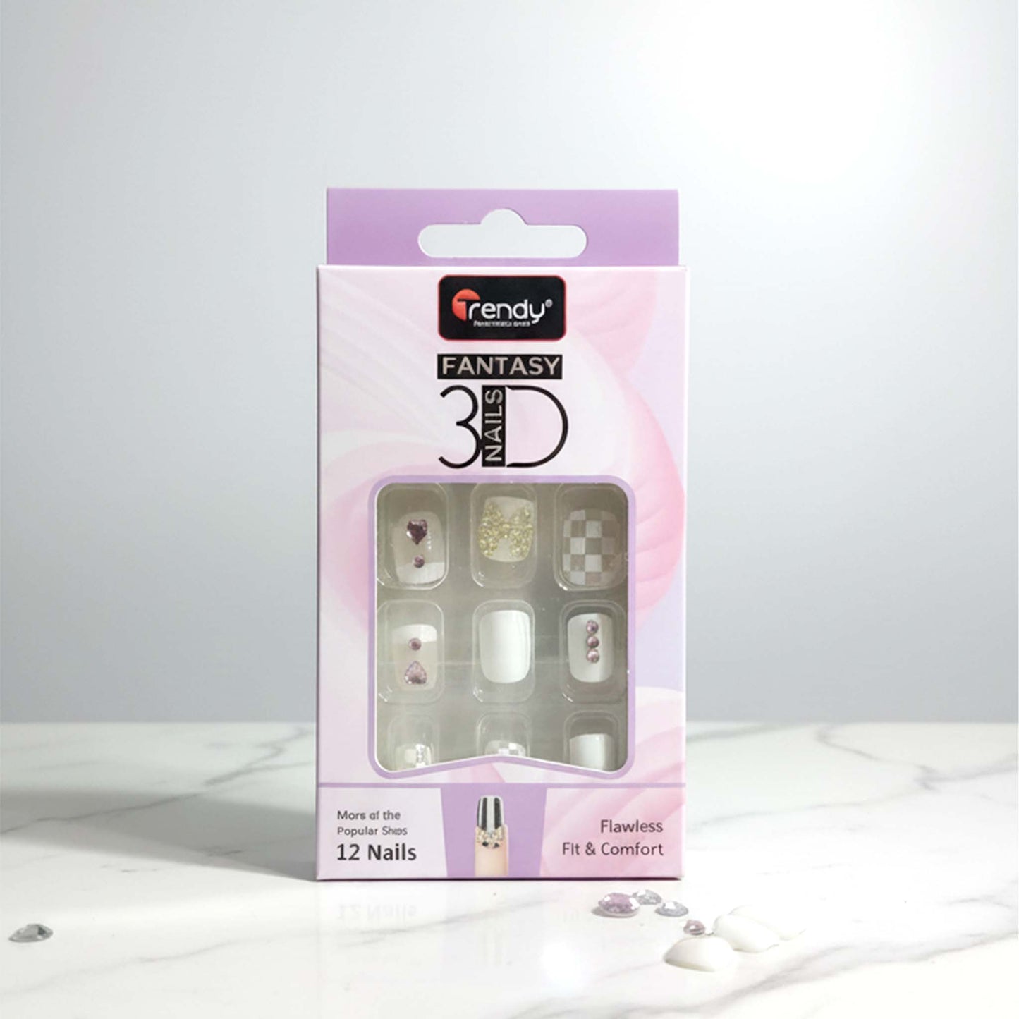 Trendy Nails 3D TD 156  Decorative 3D Nail Art Set for Stylish and Glamorous Manicures