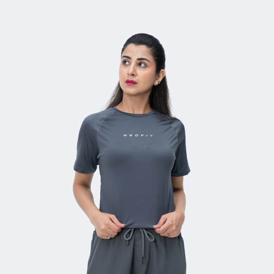 ACTIVE TEE - CHARCOAL