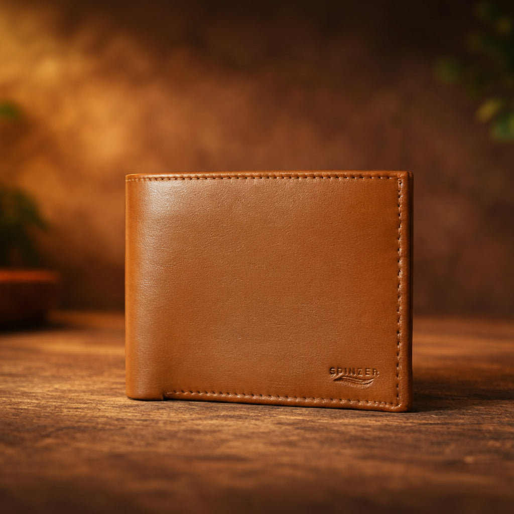 Spinzer Leather Brown Wallet