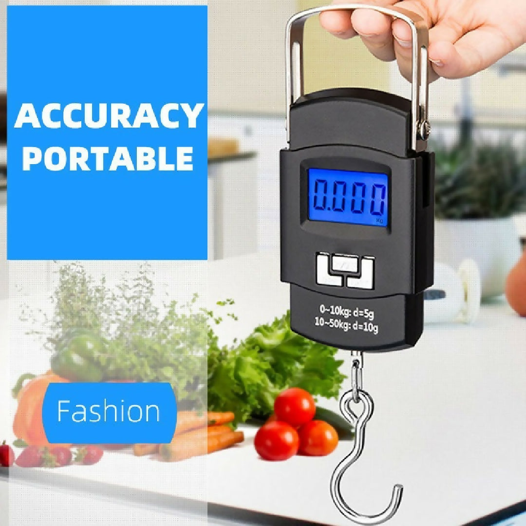 Scale 50Kg 5g LCD Digital Display Handheld Mini Electronic Weighting Scale Fishing And Travel Luggage Scale