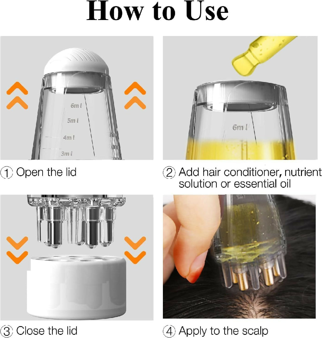 Hair Comb Scalp Liquid Applicator Portable Mini Massage Hair Comb Oil applicator comb 6ML