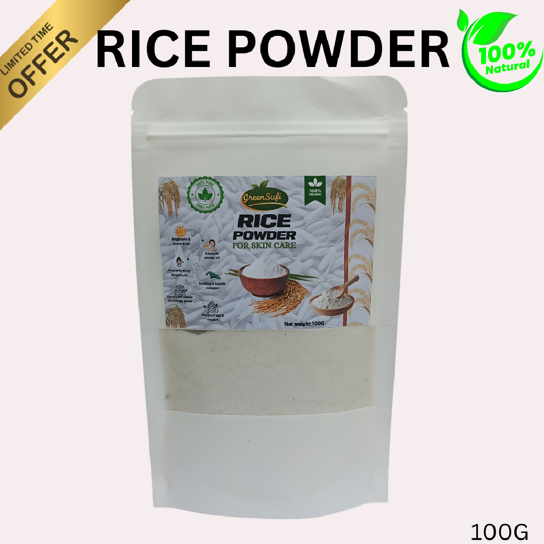 Organic Rice Powder 100g Natural Face Mask and Skin Exfoliator