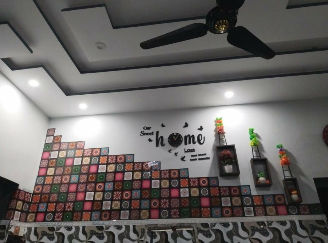 Colorful Self Adhesive Tile Stickers 12 Pcs