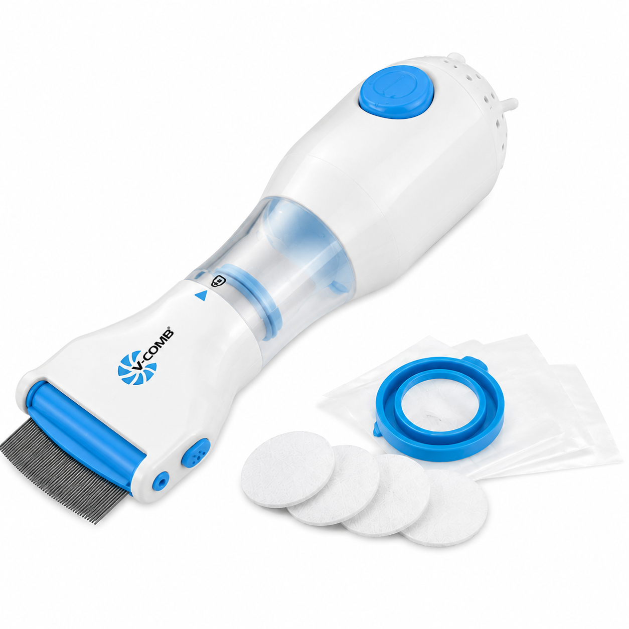 V Comb Electronic Head Lice Removal Machine With 4 Filters Anti Lice Device Safe Effective And Easy To Use
