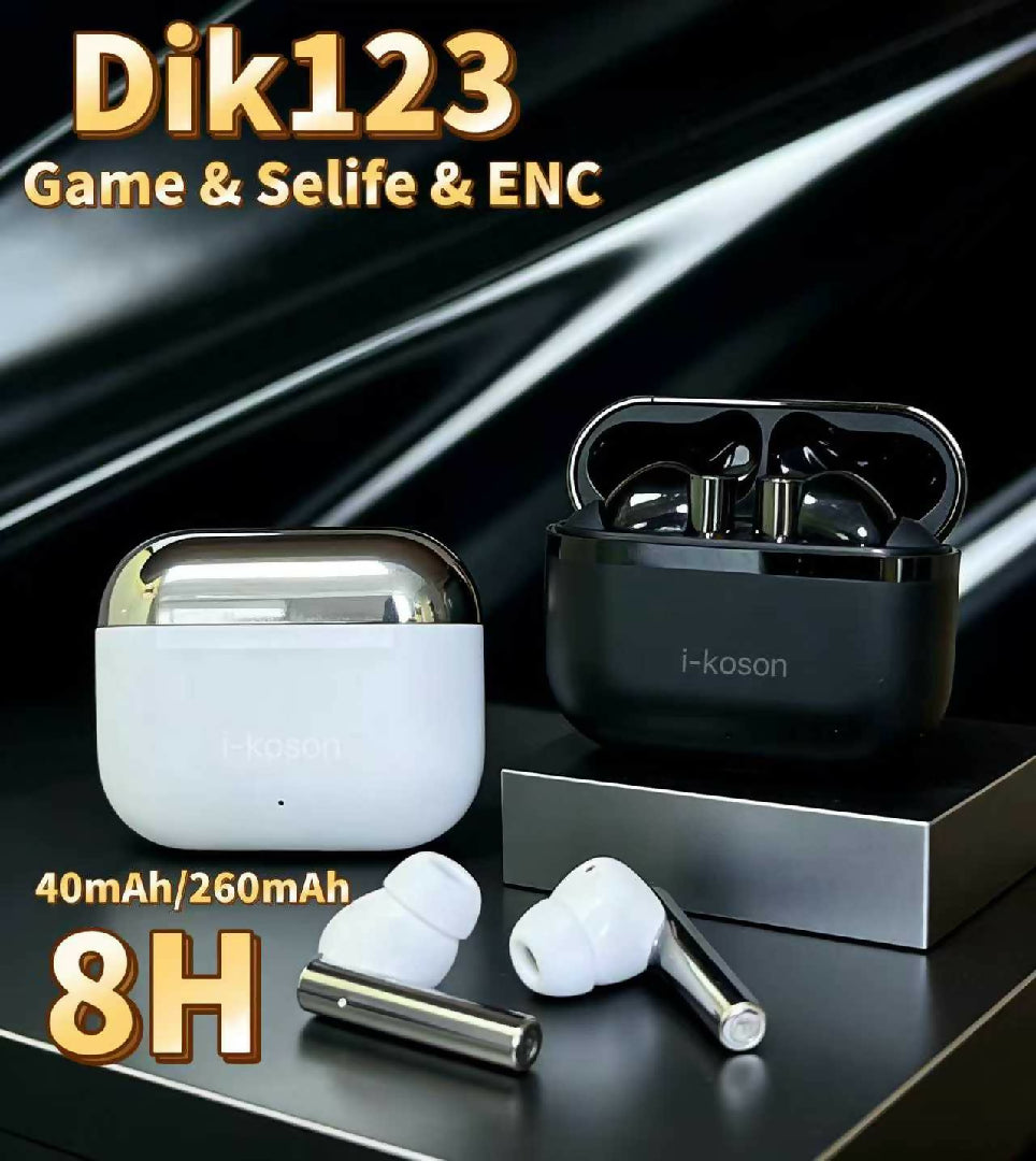 i koson DIK 123 Film True Wireless Earbuds ENC Hi Res Audio 18H Playtime Gaming Mode Clear Call