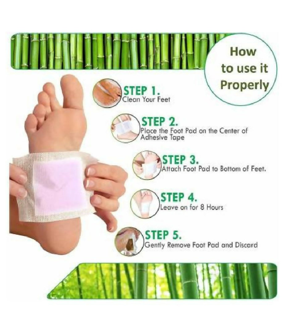 10 PCs Pain-Free Cleansing Pads - Natural Toxin Removal - Stress Relief and Vitality Support
