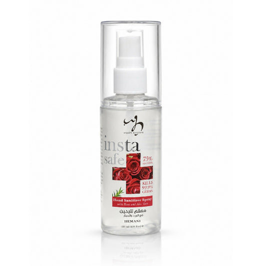 Insta Safe Hand Sanitizer Spray with Rose and Aloe Vera 120ml
