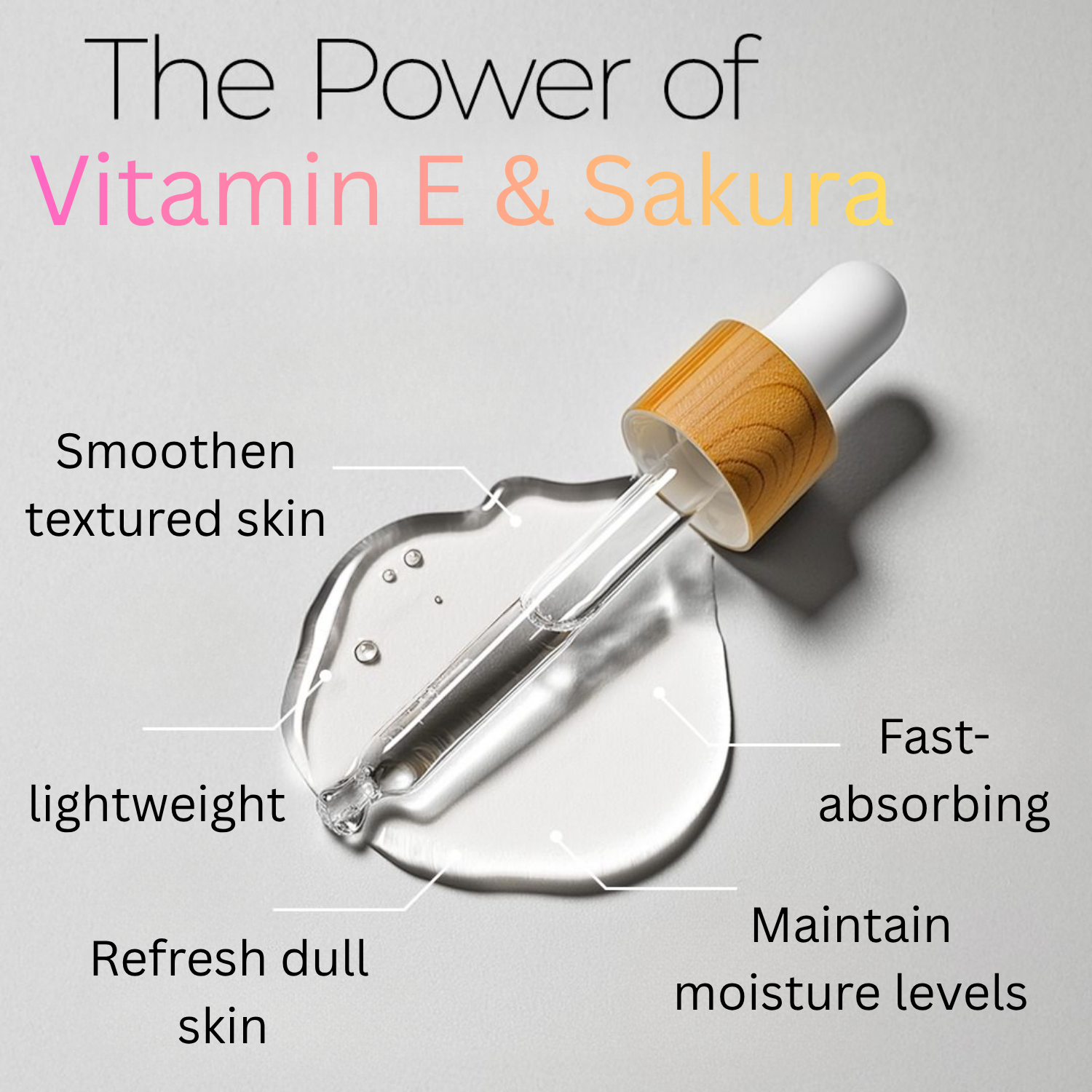 Vitamin E & Sakura Face Serum 30ml