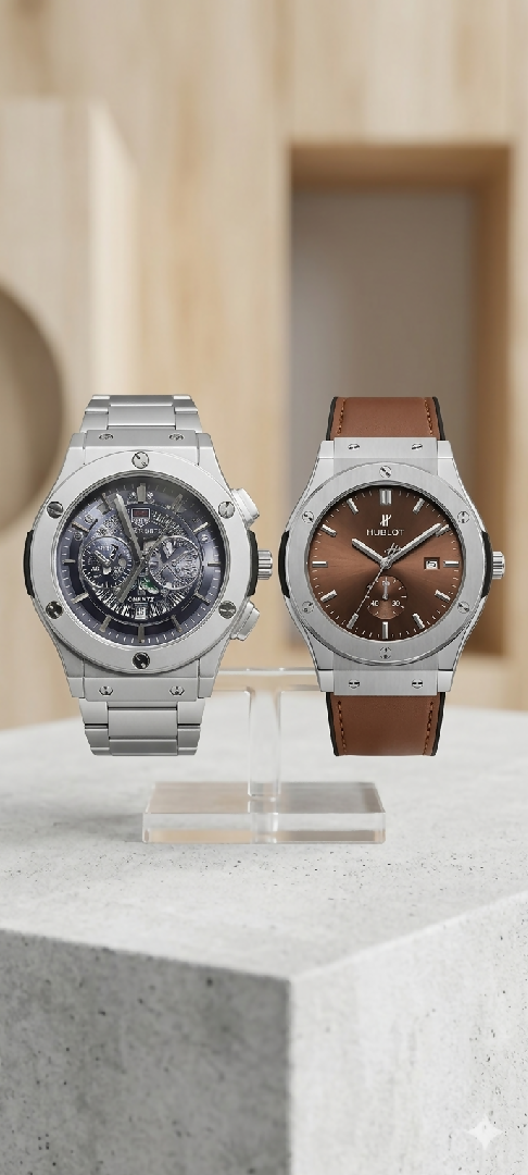 TCARTO Premium Black Skeleton Watch