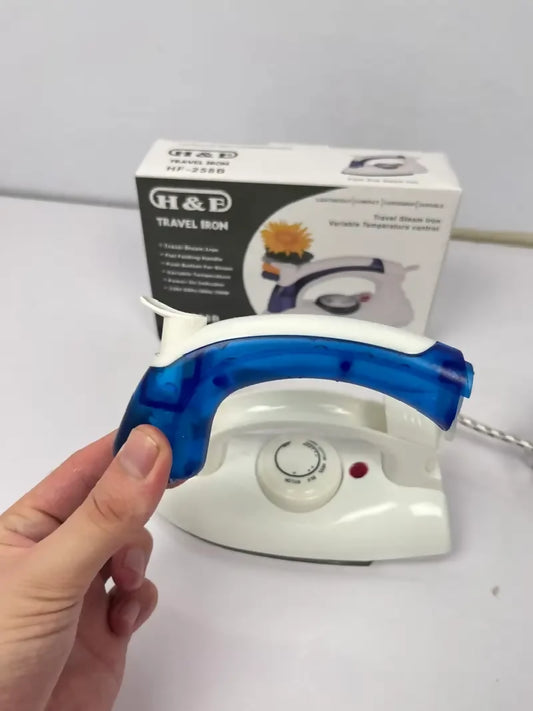 H F Travel Iron Compact Steam Iron with Foldable Handle 700 W