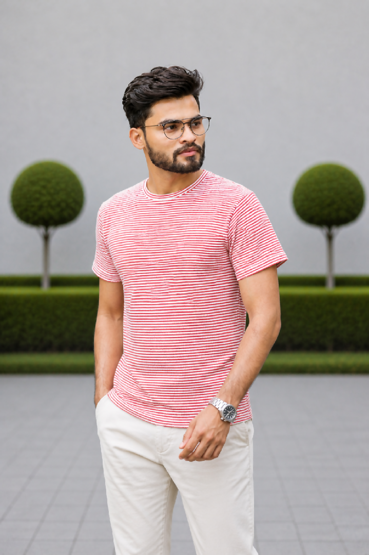 GLO-102 Coral Stripe Casual