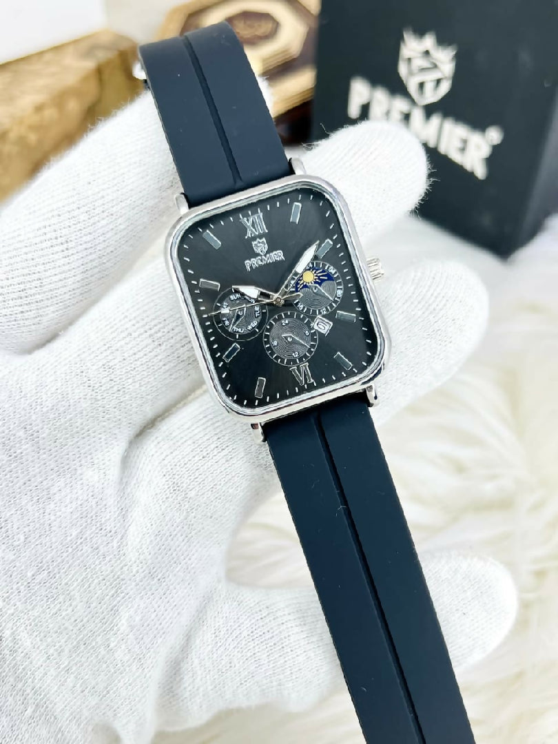 Premier Square Clssic Multi-Function Watch