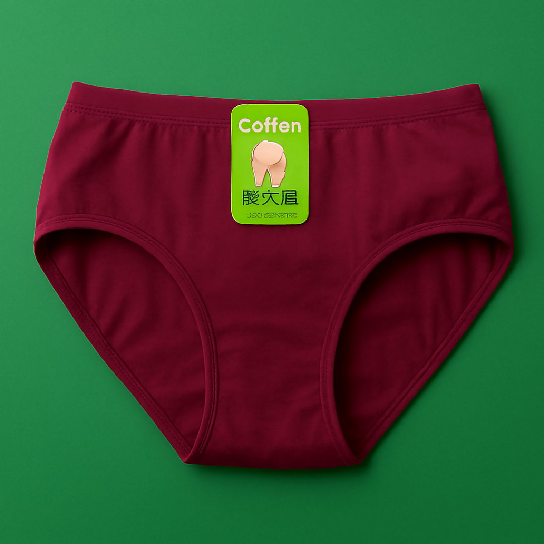 Jersey Plain Panty for Women - Soft Lightweight Comfortable Everyday Underwear - Breathable Jersey Fabric in Maroon - Large