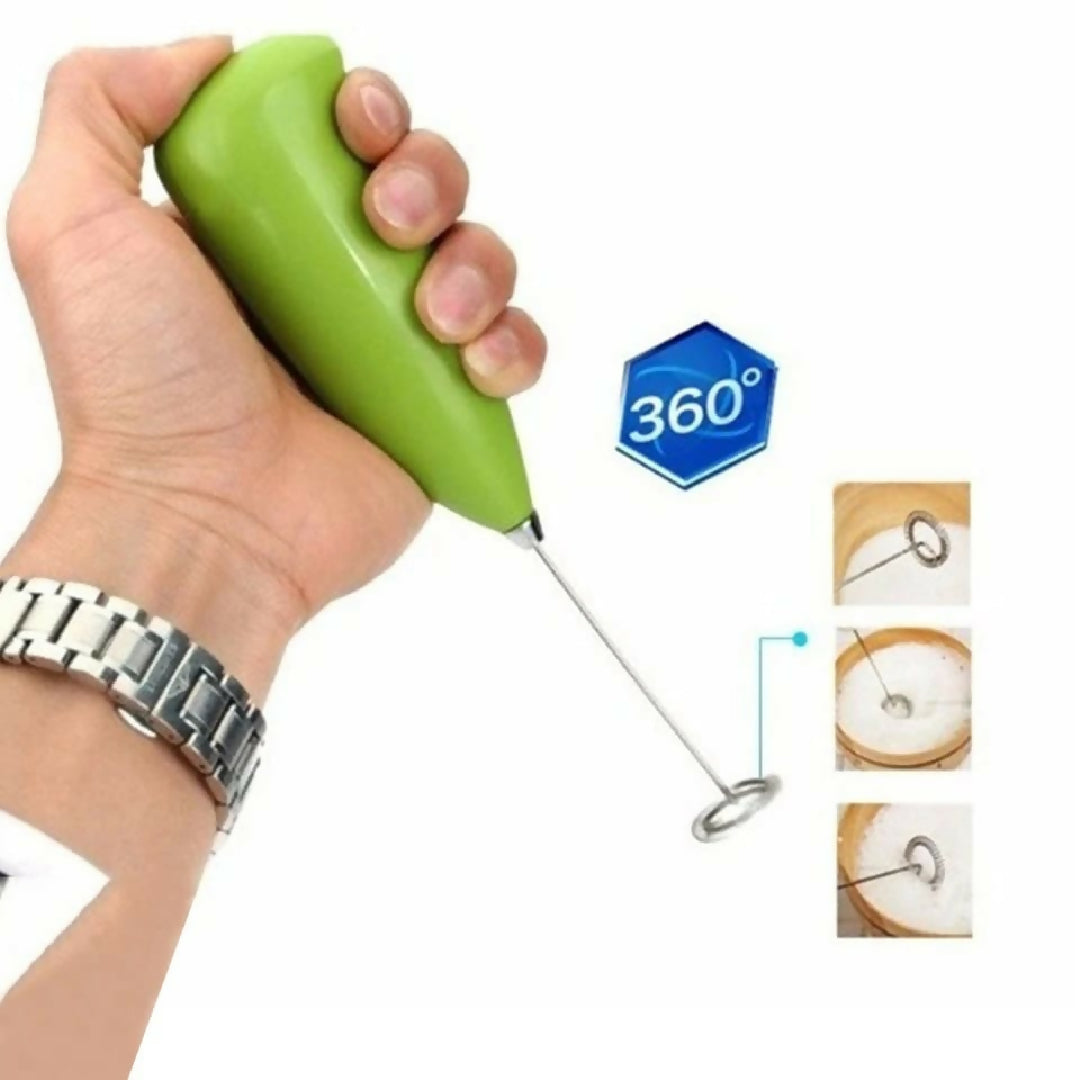 Electric Egg Beater Milk Drink Coffee Whisk Mixer Foamer - Mini Handle Stirrer