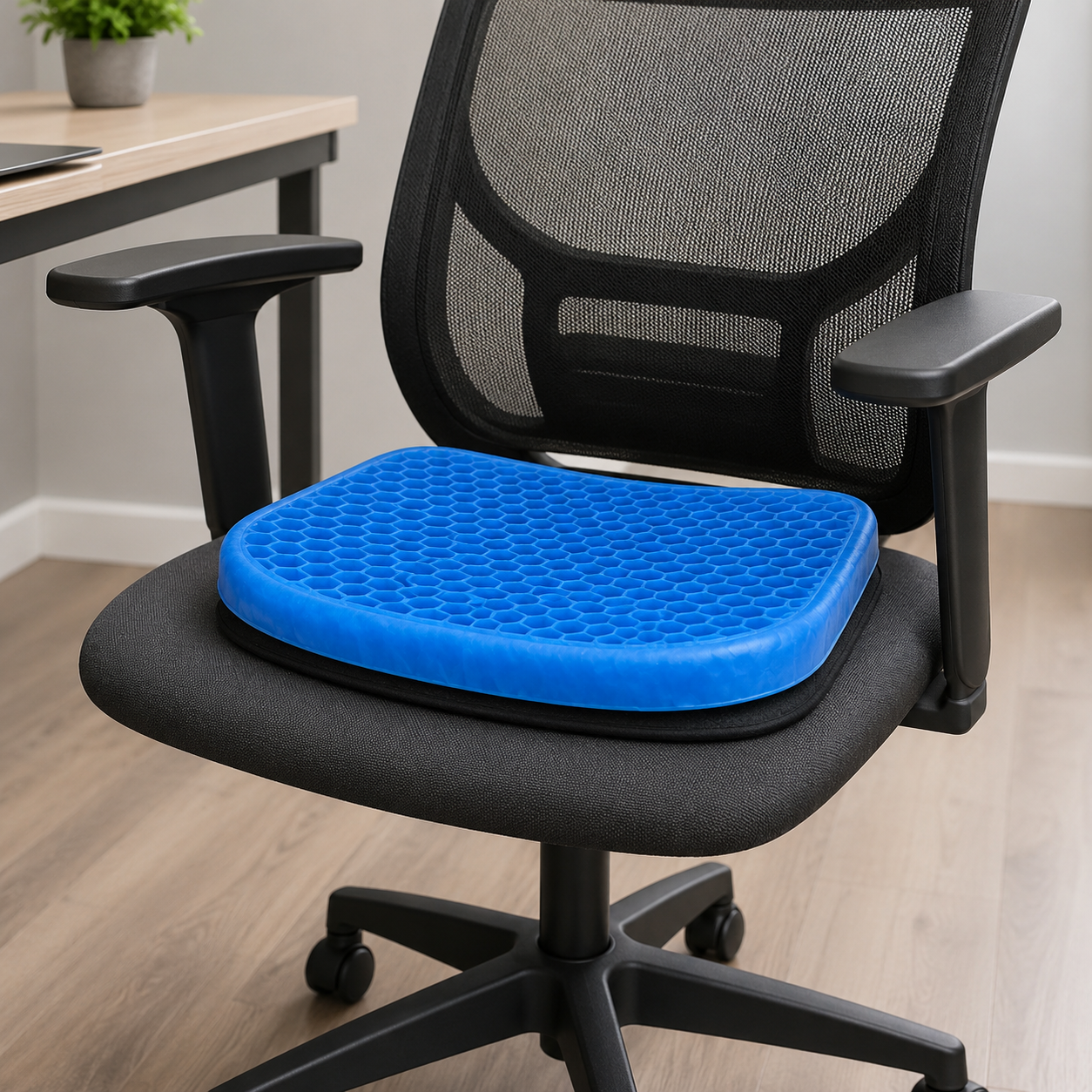 Without Cloth - Egg Seater - Gel Seat Cushion - Support Cushion - Breathable Honeycomb Design For Chair Car Office - Best Design to Absorb Pressure on Driver Seat - Office Seat - House Seat