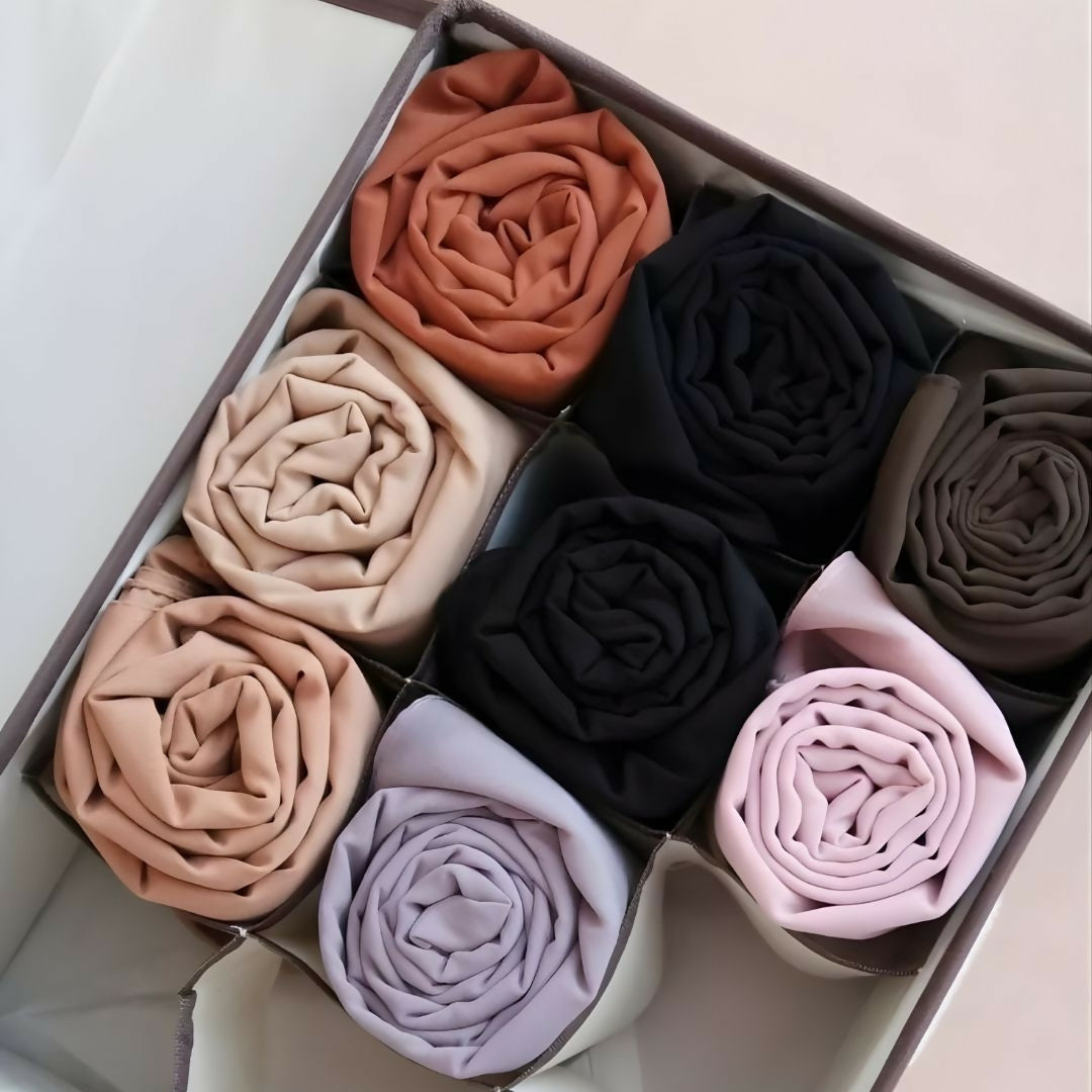 Haya Threads – Bundle of 4 Georgette Hijabs