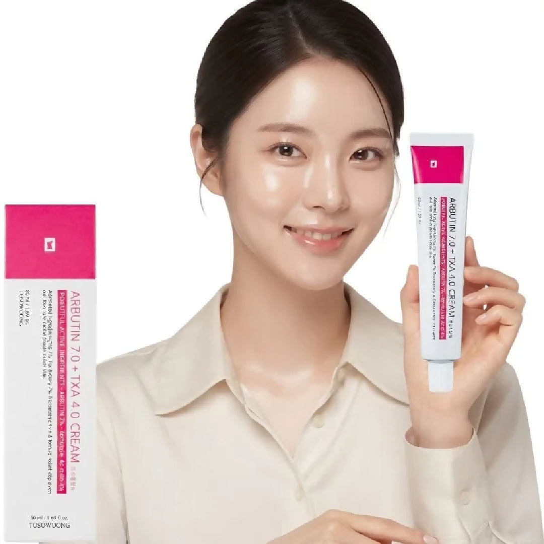 Arbutin 7 Percent Tranexamic Acid 4 Percent Cream Brightening Moisturizer for Dark Spots Uneven Tone Hydration 50g