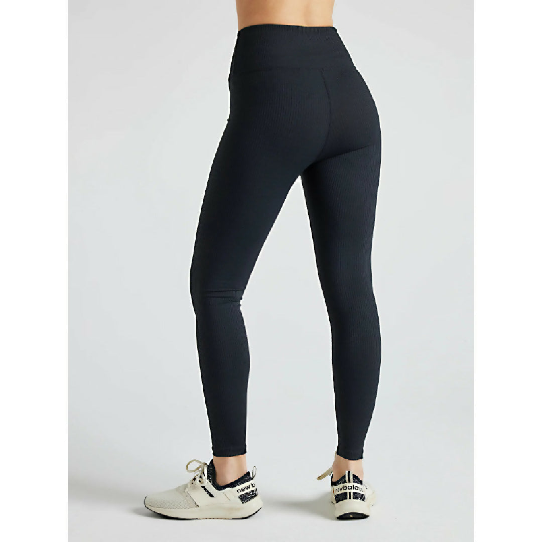Women Comfort-Fit High-Waist Ribbed Activewear Leggings