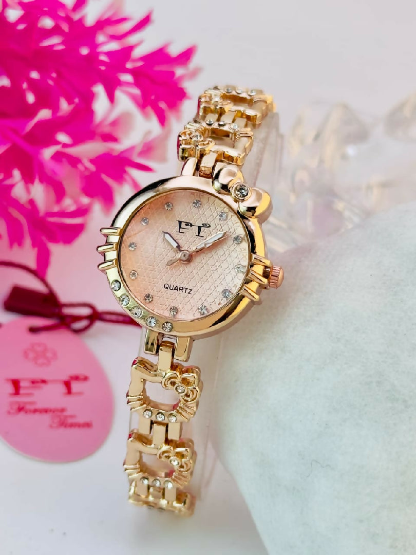 FT Crystal Bracelet Watch for Women