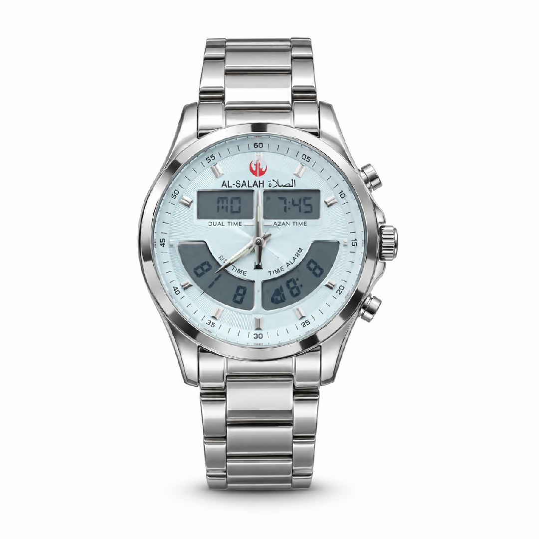 Al Salah Dual Time Smart Watch And Long Bettary Life